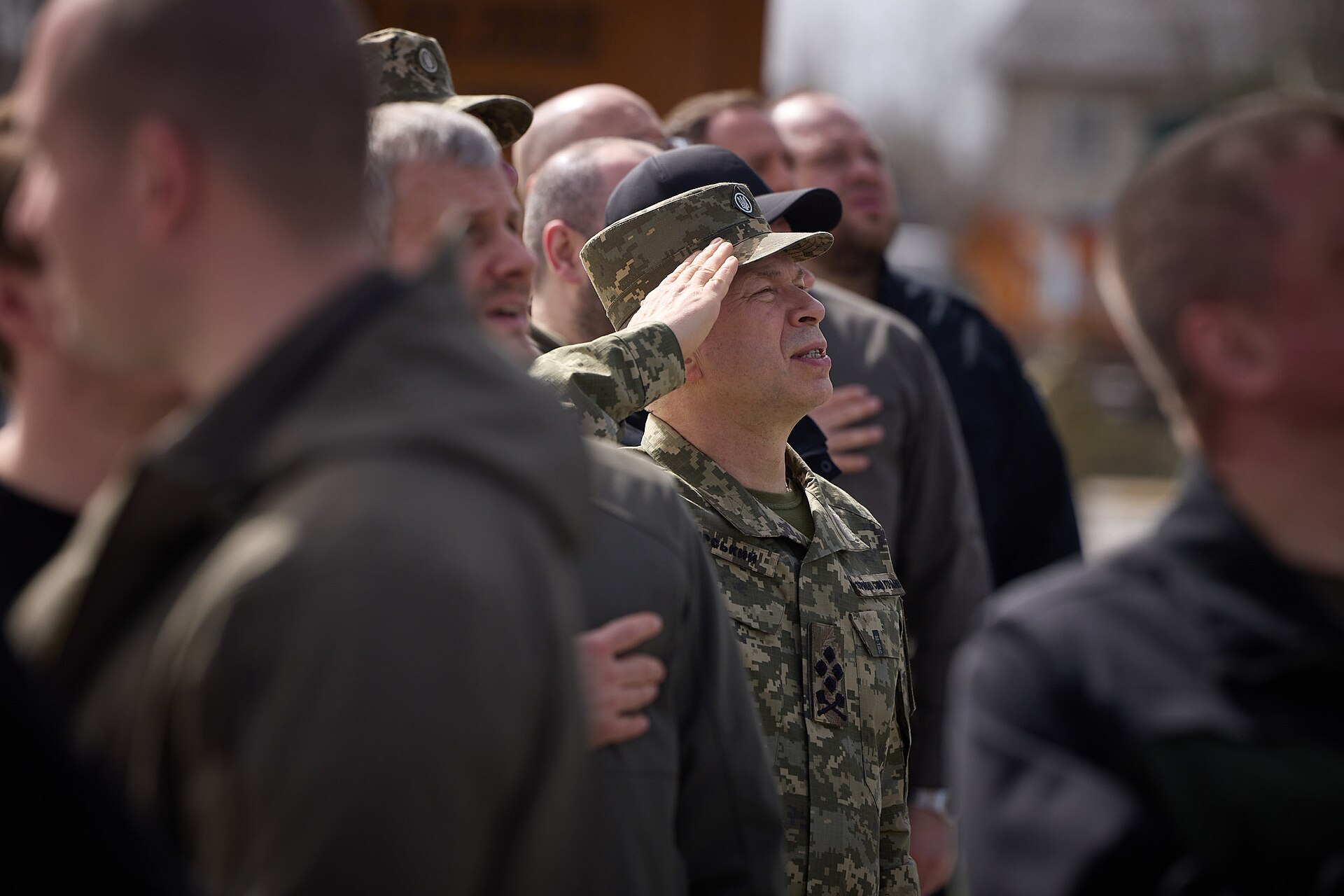 On the second anniversary of the liberation of Kyiv region from Russian invaders, President Volodymyr Zelenskyy took part in the raising of the State Flag of Ukraine on the flagpole of the Memorial to the Defenders of the Bucha Community, and presented honorary awards to the cities – heroes of Ukraine and state awards to the military. “For us, this is a war to defend Ukraine and everything that makes people human. That is why this war is of global significance. This is a war for the right to exist for our state and, at the same time, for the right to life for every person. It is a war for dignity for our people and for every nation that seeks its own destiny. This is a war so that no one dares to become a beast towards others,” the Head of State noted, addressing the attendees. According to him, when Ukrainian warriors drove the Russian occupiers out of Bucha, Irpin, Borodyanka and other towns and communities in Kyiv region, and then from Sumy and Chernihiv regions, the whole world saw that these were victories not only of Ukrainian courage and weapons, but also of human morality. “I am proud of everyone who dedicates their lives to ensuring that the life of our entire Ukraine is preserved. I thank everyone in the world who really helps us. And may the whole world never forget the cost of this battle and the evil we are holding back here on our land,” the President said. The attendees observed a minute of silence in memory of all Ukrainians whose lives were taken by the Russian occupiers. The ceremony was also attended by: Chairman of the Verkhovna Rada Ruslan Stefanchuk, Prime Minister Denys Shmyhal, Head of the Presidential Office Andriy Yermak, Commander-in-Chief of the Armed Forces of Ukraine Oleksandr Syrskyi, Minister of Defense Rustem Umerov, Minister of Internal Affairs Ihor Klymenko, and Head of the Security Service Vasyl Maliuk. The Head of State presented honorary awards "Hero City of Ukraine" to Mayor of Irpin Oleksandr Markushyn and Head of Hostomel Village Military Administration Serhiy Smal. By his Decree of March 6, 2022, the President of Ukraine introduced the honorary award "Hero City of Ukraine" to recognize the feat, heroism and resilience of citizens in defending their cities during the repulse of the armed aggression of the Russian Federation. On March 24, 2022, Bucha, Irpin, Mykolaiv, and Okhtyrka were awarded the title of Hero Cities. Volnovakha, Hostomel, Mariupol, Kharkiv, Kherson, and Chernihiv also received the award. In addition, Volodymyr Zelenskyy presented the servicemen with the Orders of Bohdan Khmelnytsky, II and III class, "For Courage," II and III class, medals "For Military Service to Ukraine," "For Impeccable Service," III class, and "For Saved Life." In particular, Colonel Oleksandr Voloshyn of the Armed Forces of Ukraine and Captain Oleksiy Fandetskyi, who ensured the evacuation and escort of convoys of vehicles with civilians from Bucha to Bilohorodka, received awards from the President. In total, more than 300 vehicles with citizens were evacuated on March 9-10, 2022. Lieutenant Colonel Andriy Kolodiazhnyi, Sergeant Oleksandr Fesyk, Sergeant Myron Khymytsia, and Senior Sergeant Oleksandr Martyniuk, who participated in the destruction of enemy convoys in the settlements of Bucha district, Kyiv region, in March 2022, were also awarded. The President also awarded Junior Sergeant Serhiy Doroshenko and Captain Ruslan Mamchyk. They were installing minefields and engineering barriers, which successfully helped repel the enemy attacks. The awards were also given to the National Guard warriors – Sergeant Maksym Bovchaliuk and Sergeant Serhiy Kvitko, who took part in fierce battles against the Russian occupiers in Kyiv region, patrol police officer Oleh Shvets, who participated in stabilization activities in Irpin, Bucha and Hostomel, and Police Major Ivan Dulkai, who has been documenting and investigating the Russian army's brazen war crimes since the beginning of the full-scale invasion of Russia. The awards were also presented to the SSU servicemen: Sergeant Hryhoriy Kalachnikov and Sergeant Andriy Mendzhul, who were involved in counter-offensive actions by the Armed Forces of Ukraine in the area of Zabuchchya and preparation of a bridgehead for the further liberation of Bucha. The President also awarded employees of the State Emergency Service of Ukraine Vitaliy Farenyk and Pavlo Zaiika who ensured the evacuation of civilians from the Vorzel, Bucha, Borodyanka, Irpin, and Hostomel to Kyiv. Vitaliy Farenyk showed extraordinary courage and heroism during the evacuation from the city of Irpin, when Russian soldiers opened fire on civilians near the bridge over the Irpin River in the village of Romanivka in Kyiv region.